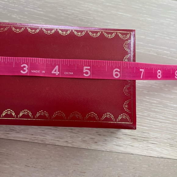 Vintage Cartier Sunglasses Eyeglass Hard Red Box case with pamphlets co712 - Picture 8 of 9